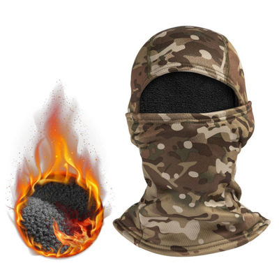 Warm Fleece Cycling Ski Balaclava Hunting Snowboard Camo Face Winter Military