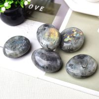 1PC คริสตัลธรรมชาติสีฟ้า Labradorite Original  Moonstone หินธรรมชาติ เครื่องประดับตกแต่งบ้าน DIY ของขวัญ