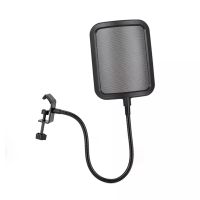 Microphone Filter With Stand Clip Professional Absorber Windproof Flexible Shield Live Streaming Blowout Protection Accessories