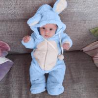 Baby Rompers Spring Autumn Newborn Baby Clothes Boys Girls Winter Cute Ear Fleece Jumpsuit Romper Warm Outwear Infant Overalls