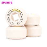 ล้อสเก็ตบอร์ดทรงกรวย 99A ขนาด 52 มม. แพ็ค 4 ล้อ (สีขาวงาช้าง) 52 mm 99A Conical Skateboard Wheels 4-Pack - Ivory