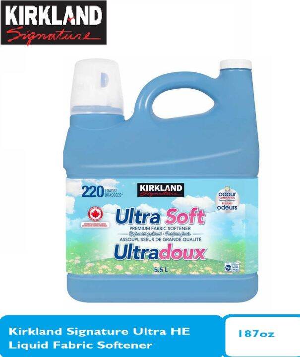 Kirkland Signature Ultra Liquid Fabric Softener 187 fl. oz, 220 Loads