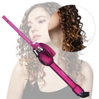 CkeyiN Professional Ceramic Styling Tool Single-tube 9mm Mini Curling Iron Pear Flower Cone Portable Electric Hair Curler Roller