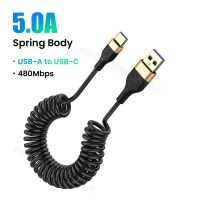 2in1สปริง5a ที่ชาร์จไฟรวดเร็ว Usb ชนิด C Huawei Pro P40สำหรับเครื่องชาร์จ Usb Tipo สาย Samsung C Qc3.0สายเคเบิลสำหรับ Xiaomi