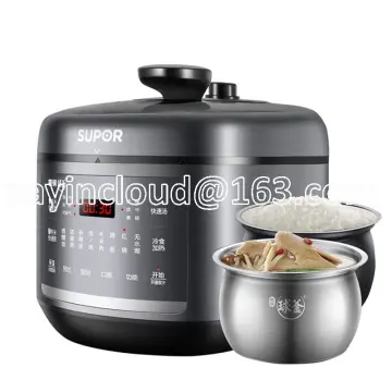 Joyoung 220V Electric Pressure Cooker Household 70Kpa Double Liners  Pressure Cooking Pot Fast Cooking 5L Smart Rice Cooker 900W