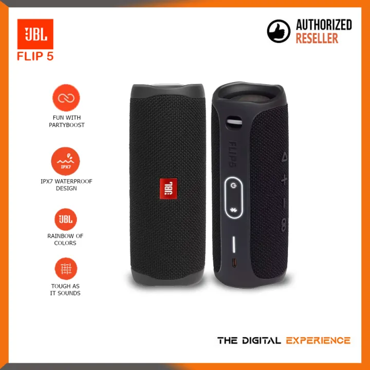 JBL Flip 5 Portable Speaker / 20W Output Power Booming Bass ...