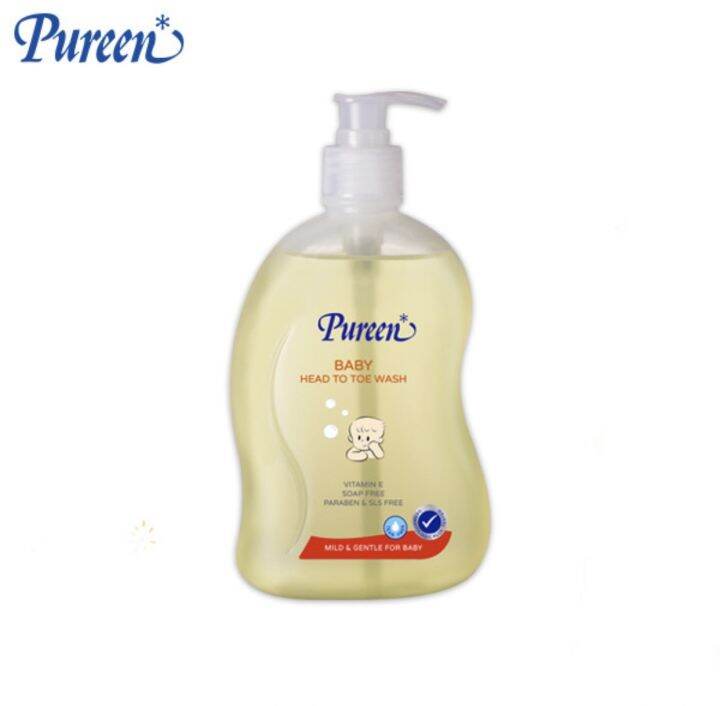 1แถม1-pureen-เพียวรีน-เบบี้เฮดทูโทวอช-อาบและสระ-500มล-1แถม1-2ขวด