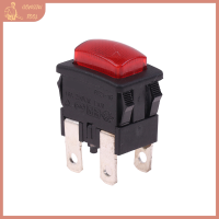 ? TOOL Red 4pins 16A Self-Lock ON OFF PUSH button Rocker Switch PS21-16พร้อม Light Heater สวิทช์สัมผัสไฟฟ้าสำหรับเครื่องดูดฝุ่น Garment Steamer