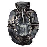 New Style 2023 Custom Unisex Sweatshirt 3D Skull Printed Pullovers Hoodies size XXS-6XL