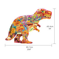 MiDeer 280pcs Jigsaw Puzzle Childrens Inligence Dinosaur Puzzle Paper Early Education Toys Toys for Children Boys 3-7Y