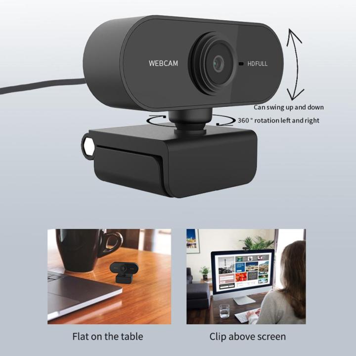 new-hot-jhwvulk-กล้องเว็บแคม-full-hd-1080p-มีไมโครโฟนในตัวกล้องเว็บแคม-usb-เล่นเกมมีความยืดหยุ่นหมุนได้สำหรับแล็ปท็อปเดสก์ท็อป