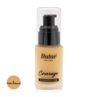 Butae Coverage Foundation 30ml #2 Pale Natural ผิวเนียนสวยตลอดวัน ด้วยรองพื้นสูตรใหม่เพื่อความเรียบเนียนดูเป็นธรรมชาติ