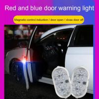 2Pcs Car Door Warning Light Anti-collision LED Strobe Safety Wiring-free Car Door Opening Induction Warning Lamps Bulbs  LEDs HIDs