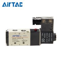 AirTac วาล์วน้ำ4V100ของแท้ซีรีส์ (5/2ทาง5/3) 4V11006 4V13006 4V12006/P 4V130E06จุดพลังงานสวิตช์เซฟ