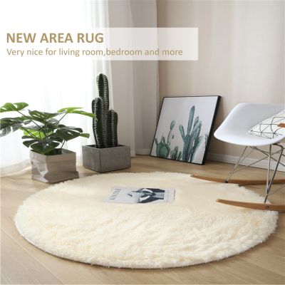 （A SHACK） ปุยรอบ RugForRoom สีทึบข้นนุ่ม FauxRugs ห้องนอนตุ๊กตาปุยพื้นที่ RugRoom แผ่นปูพื้น