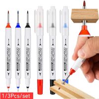 1/3Pcs Double Tip 20mm Deep Hole Long Nib Head Markers for Metal Perforating Pen Bathroom Woodworking Decoration Multi-Purpose