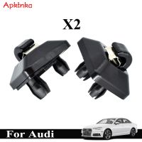 APKTNKA 2x รถภายใน Sun Visor Hook คลิปแขวนผู้ถือหัวเข็มขัด Retainer สำหรับ Audi A1 A3 A4 A5 Q3 Q5 TT RS3 RS5 RSQ3