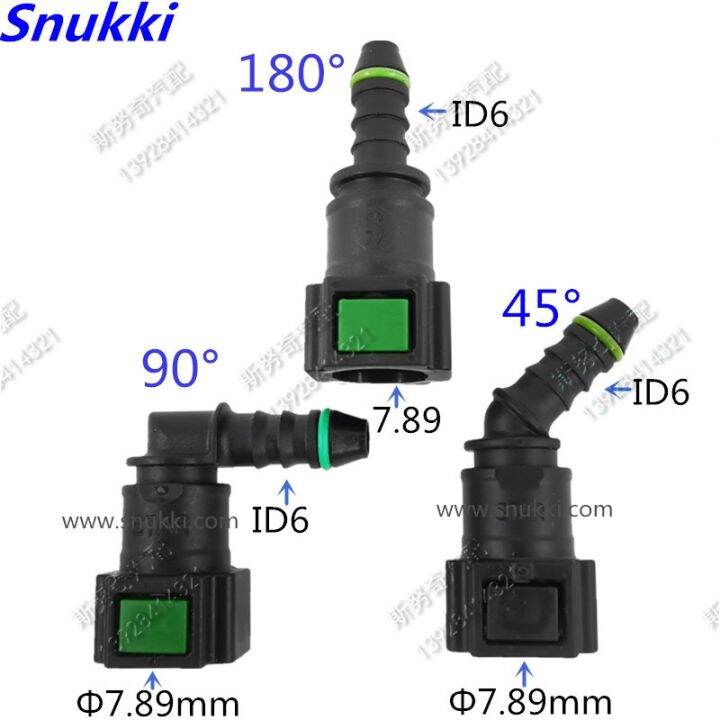 ๑-original-7-89mm-id6-auto-fuel-line-quick-connector-180degree-5-16-female-fuel-pipe-fitting-gasoline-quick-connector-2pcs-a-lot