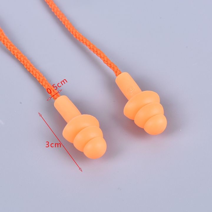 soft-anti-noise-ear-plug-silicone-swim-earplugs-adult-children-swimmers-diving-with-rope-2pcs