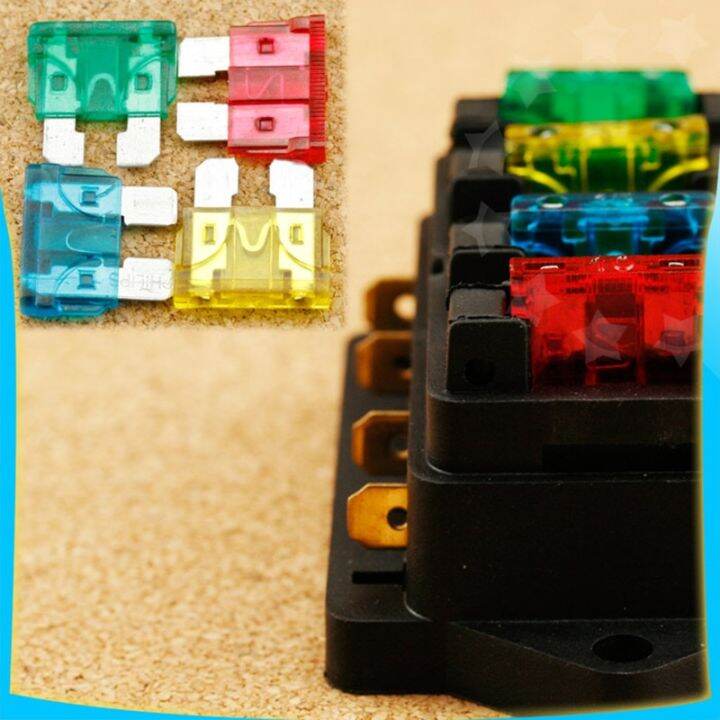 40a-12v-24v-auto-car-truck-4-way-blade-fuse-block-fuse-box-unit-holder-fusebox-catch-holder-4pcs-fuses-circuit-standard