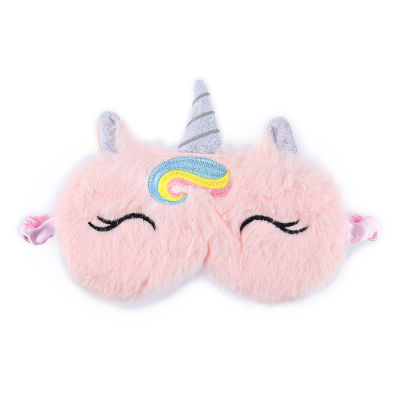 3D For Relax Eyeshade Party Embroidered Travel Childrens Plush Unicorn Girl