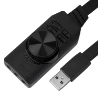 USB Sound Card Adapter USB2.0 Microphone Headset Computer Game Sound Card USB Sound Card