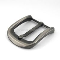 【cw】 1pcs 40mm Metal Brushed Buckle Men End Bar Heel Pin Half Leather 37-40mm