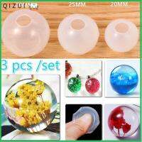 QIZUI 1/3pcs DIY เครื่องมือทำเครื่องประดับ สร้อยคอ แม่พิมพ์อีพ็อกซี่ ลูกบอลจักรวาล สตาร์บอล แม่พิมพ์ซิลิโคน แม่พิมพ์เรซิน