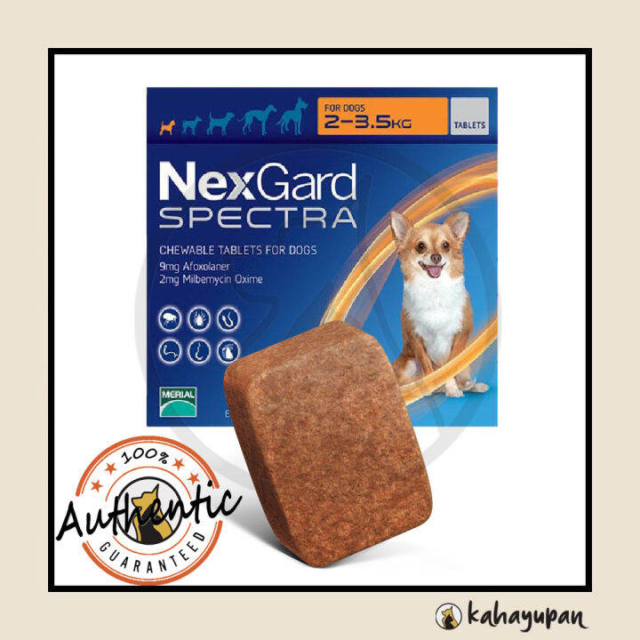 Nexgard Spectra Single Anti Tick, Flea, Mange and Deworming Chewable