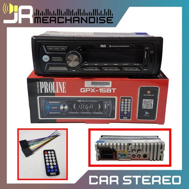 mp3 player with bluetooth ♡Proline GPX15BT Car Stereo w AMFM