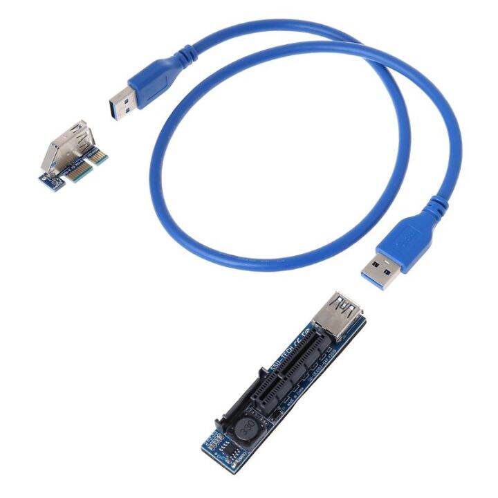 Add On Card PCI Express USB 3.0 Adapter Raiser Extender PCIE Riser Card