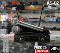 ไมค์ลอย SOUNDBEST AS-02 AS02 ไมค์ลอย UHF เปลี่ยนความถี่ได้ 20ช่องต่อแชลเนล soundbest as02 ไมค์ as02 ไมค์ ไมค์มือถือ