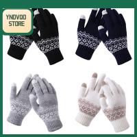 YNDVQO STORE แฟชั่น ข้อมือยางยืด ขับรถ ปั่นจักรยาน ถุงมือทัชสกรีน ถุงมือ ถุงมือฤดูหนาว ถุงมือถักที่อบอุ่น