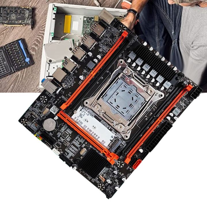 x99h-motherboard-kit-thermal-pad-sata-cable-switch-cable-bezel-lga2011-v3-ddr3x4-ecc-ram-slot-m-2-nvme-pci-e-x16-sata3-0