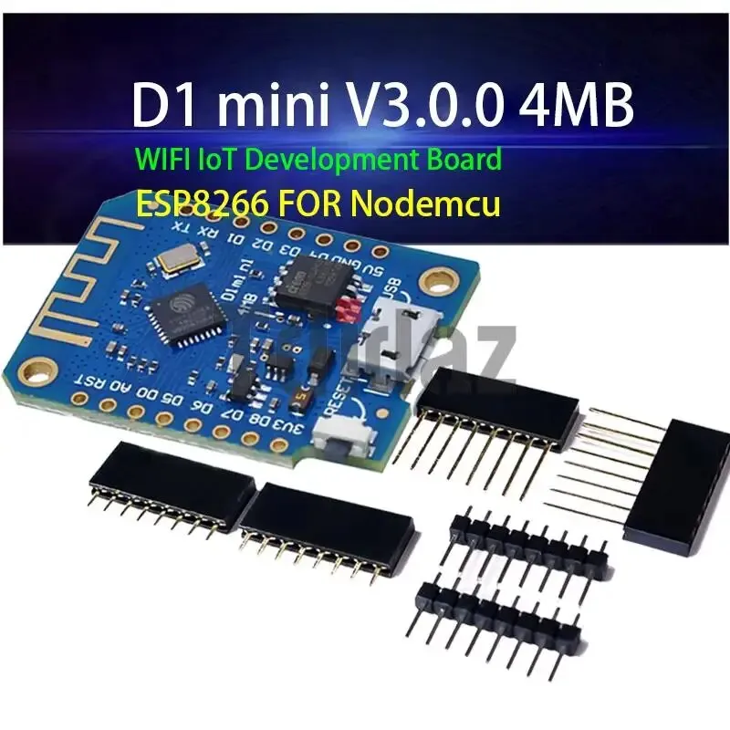 Wemos D1 Mini V3.0.0 WIFI Internet of Things ESP8266 CH340 4MB Development  Board