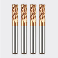 มุมรัศมี End Mill 4ขลุ่ย CNC R Bullnose ตัดทังสเตนคาร์ไบด์เหล็กเราเตอร์โลหะเครื่องมือ R0.5พื้นผิวเครื่องจักรกล End Mills