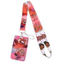 [HOT HUIQKKJKUIO 556] เปลี่ยนเป็นสีแดงน่ารักอะนิเมะภาพยนตร์ Lanyards สำหรับคีย์โซ่ ID บัตรเครดิตปกผ่านโทรศัพท์มือถือเสน่ห์คอสายรัดผู้ถือป้าย