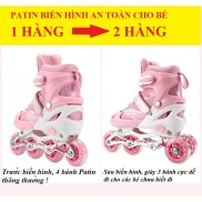 Giày patin trẻ em biến hình cho bé mới tập trượt patin