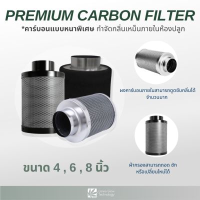 [พร้อมส่ง]!!!ลดPremium Carbon Filter ตัวกรองคาร์บอน ตัวกรองอากาศคาร์บอน กรองคาร์บอน ขนาด 4 , 6 , 8 นิ้ว[สินค้าใหม่]