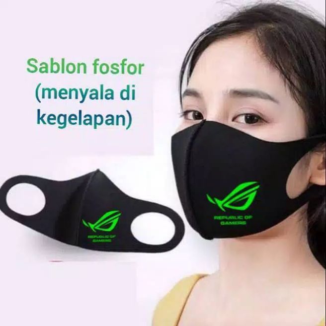 Masker Kain Scuba Dewasa Logo Asus Rog Glow In The Dark Lazada Indonesia 2963