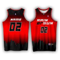 RAIN OR SUN CHAMPIONS BASKETBALL JERSEY FREE CUSTOMIZE OF NAME AND NUMBER ONLY