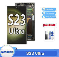 เครื่องอ่านพิกัดหน้าจอสัมผัส LCD อัลตร้าสำหรับ Samsung S23แสดง S918U S918 S23อัลตร้า5G