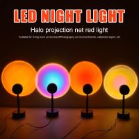 【Zdandan】โคมไฟ led ไฟจำลองสายรุ้งLED  Sunset Projection Lamp  ไฟตกแต่งห้อ