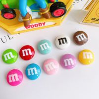 20 Pcs New Mini Cute Colored M Beans Candy Flat Back Resin Scrapbooking DIY Jewelry Craft Decoration Accessorie U18