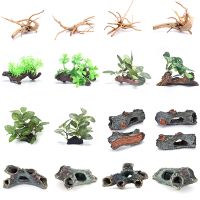 Aquarium Natural Tree Trunk Driftwood Fish Tank Plant Grass Stump Wood Decorative Ornament Landscaping Crawler Box Decorations