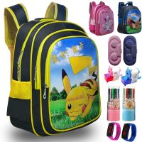 【Hot Sale】 New Pikachu schoolbag girl first grade boy kindergarten primary school children third