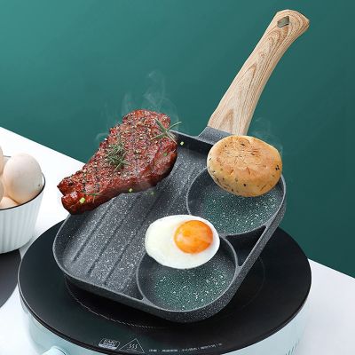 Multifunctional Frying Pan with Two in One Non-Stick Saucepan for Breakfast Maker Omelet Steak Egg Pancake Pan Cookware