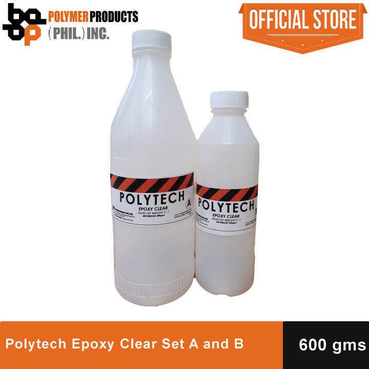 Polytech Epoxy Clear Set A and B (600gms) Lazada PH