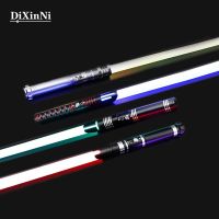 RGB Metal Lightsaber Laser Sword Toys Heavy Dueling Metal Handle FOC Combat Cosplay Gift Kids Luminous Toy Flashing Weapon