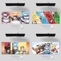 Konosuba อะนิเมะ Collage Gaming Mouse Pad XL แผ่นรองเมาส์เกมมิ่งขนาดควีนไซส์ 90x40 คีย์บอร์ดคอมพิวเตอร์ตั้งโต๊ะ